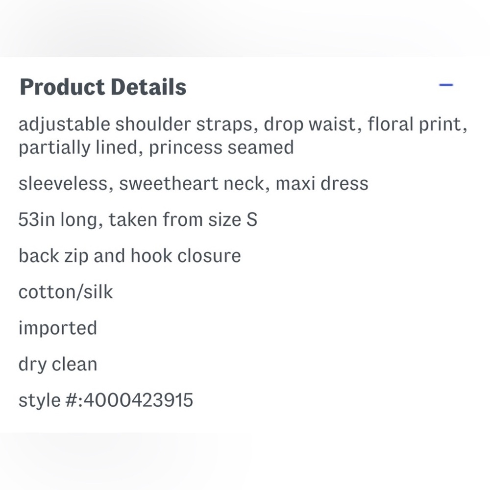 💗Aqua Blu Floral Silk Blend Lotus Drop Waist Maxi Dress Sundress Small - Picture 4 of 14